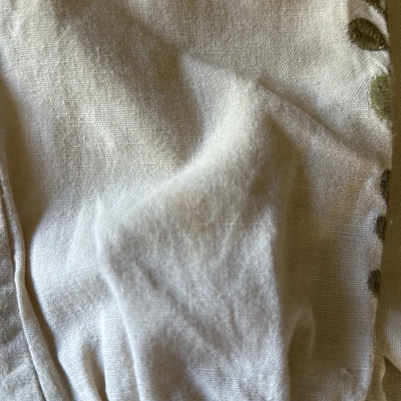 3-5y Apolina cotton embroidered blouse some faint stains see pics 🍀💚🌼 - Picture 5 of 6